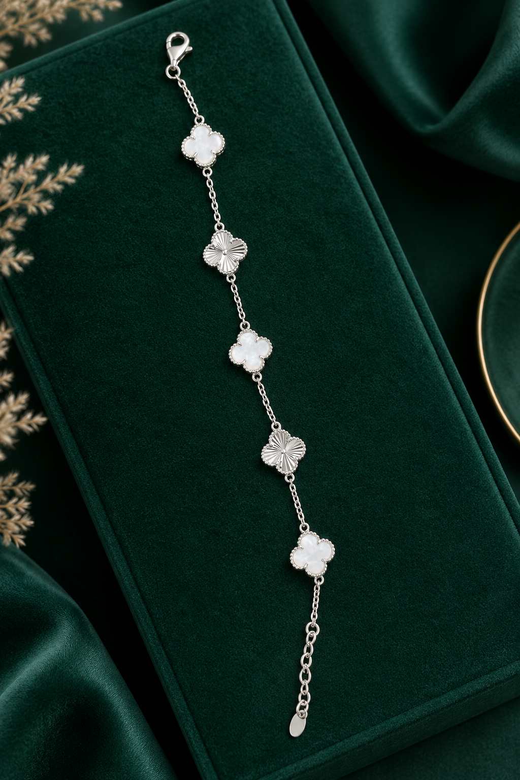 Narukvica Djetelina Silver-white