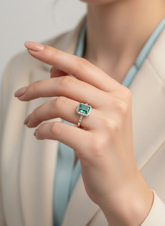 Prsten smaragdni sjaj