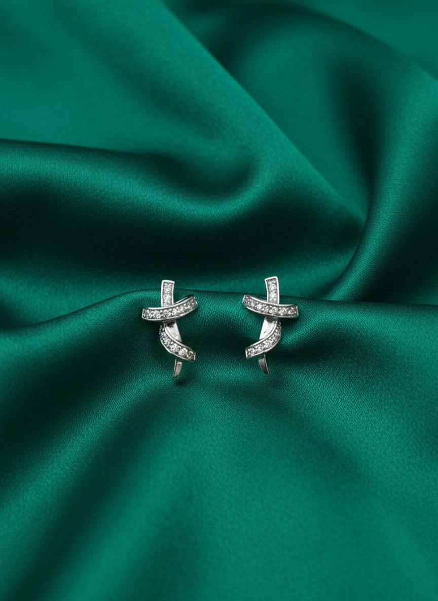Naušnice Infinity Cross