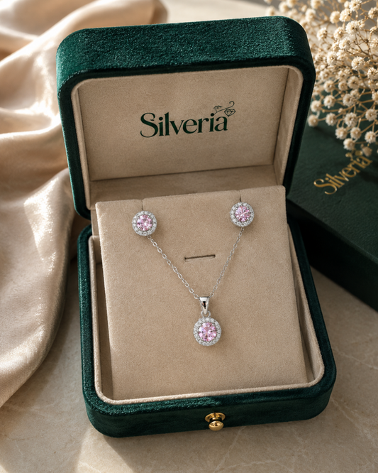 Set Roze cirkon