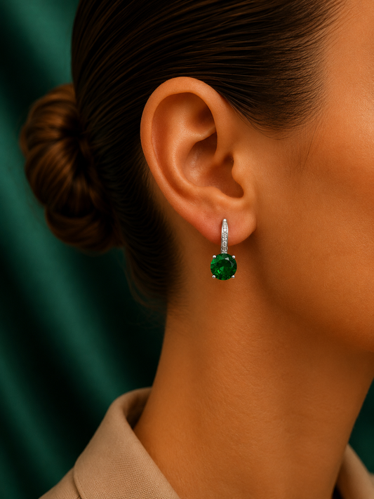 Naušnice Emerald Classic