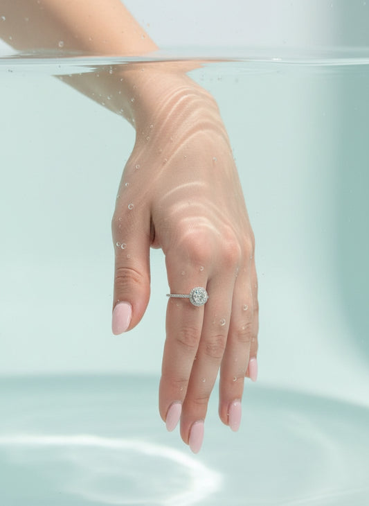 Prsten okrugli cirkon