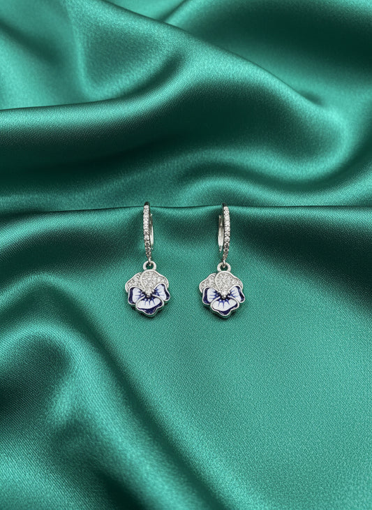 Naušnice Plavi cvijet